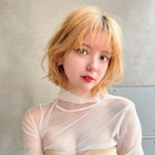 roijir 表参道 顔周りレイヤー×ハイトーンボブ