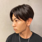 ◯韓国マッシュセンターパート カルマパーマ ニュアンスパーマ