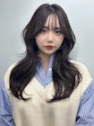 顔周りカットとエクステで作る憧れの艶髪ロングの韓国ヘア！