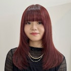 ブリーチなしダブルカラー レッドピンク 表参道