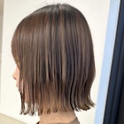 大人可愛い20代30代40代レイヤー切りっぱなしボブミディアム