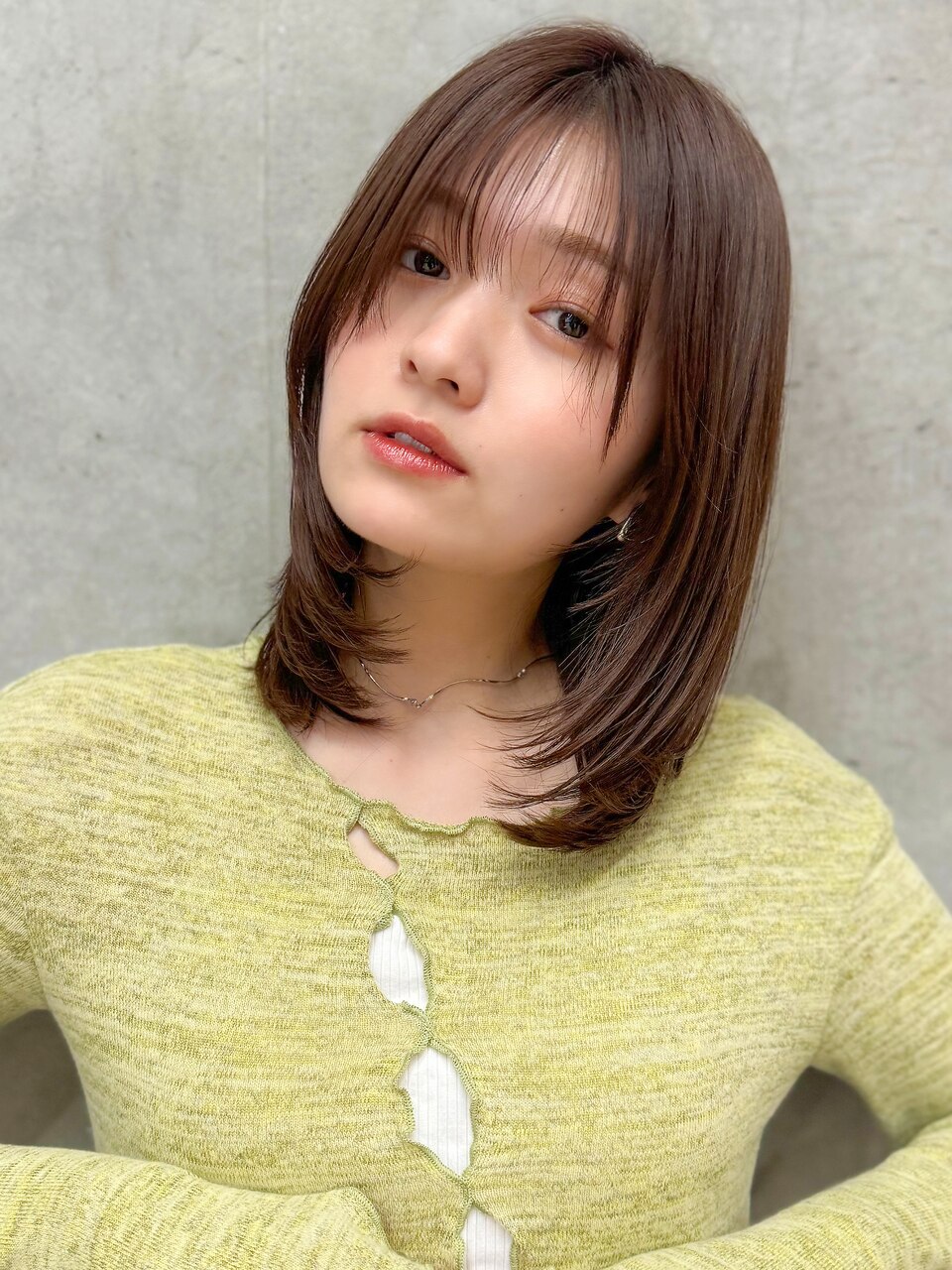 シャギーカット/20代30代/大人可愛い/小顔ミディ