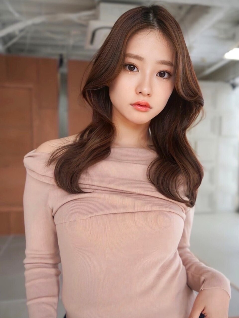 ANGELICA 韓国風ふんわり愛されモカブラウン