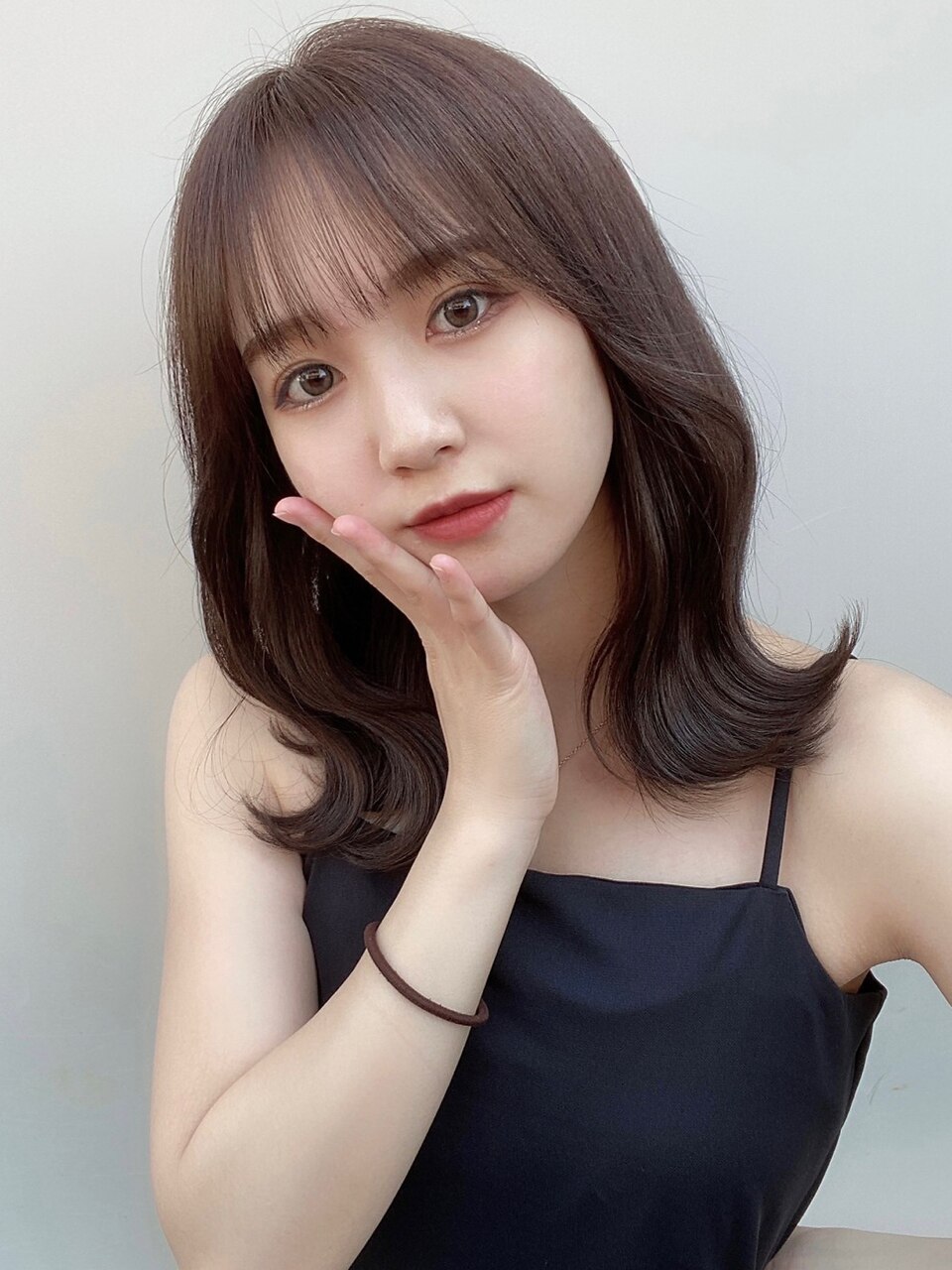 韓国風ゆる巻きミディアム