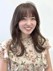 レイヤーカットオリーブベージュ