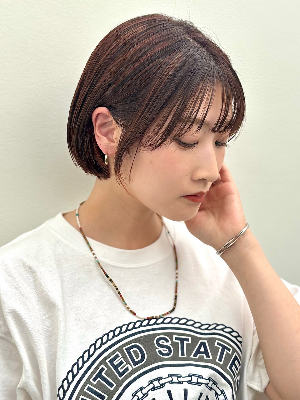 カッパーオレンジ、ミニボブ〈drop/表参道/青山〉