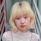 ことりベージュ×ぱっつん前髪でヘルシースタイル【新沼舘正敏】