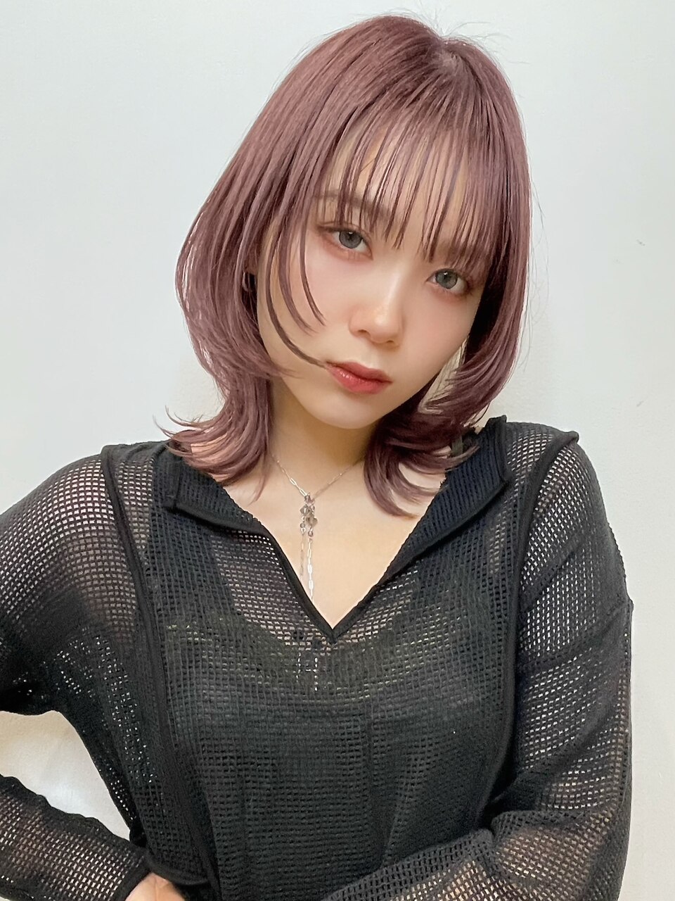 フェイスレイヤーウルフ ワインレッドt86
