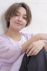 メンズライクショートカット×グレージュカラーパーマ
