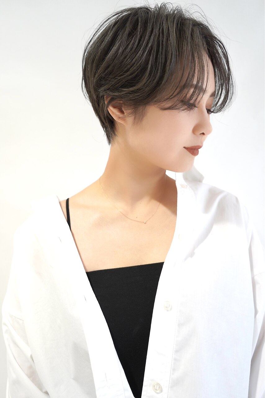 ハンサムショート×ニュアンスパーマ　博多美容室