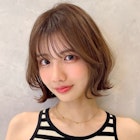 くびれボブ ショートボブ フェイスレイヤー シースルーバング