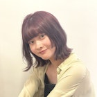 20代30代ボブヘアーチェリーレッド