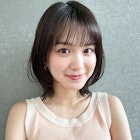 【北澤華】オリーブベージュウェットヘアボブ/縮毛矯正