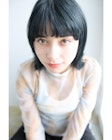 クセ毛を活かした黒髪ウルフ