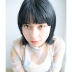 クセ毛を活かした黒髪ウルフ