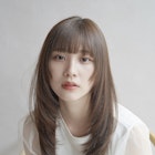 ★カールセミディシアーカラー姫カット小顔カット韓国レイヤー