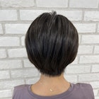 ダークアッシュブラウン×ショートボブ