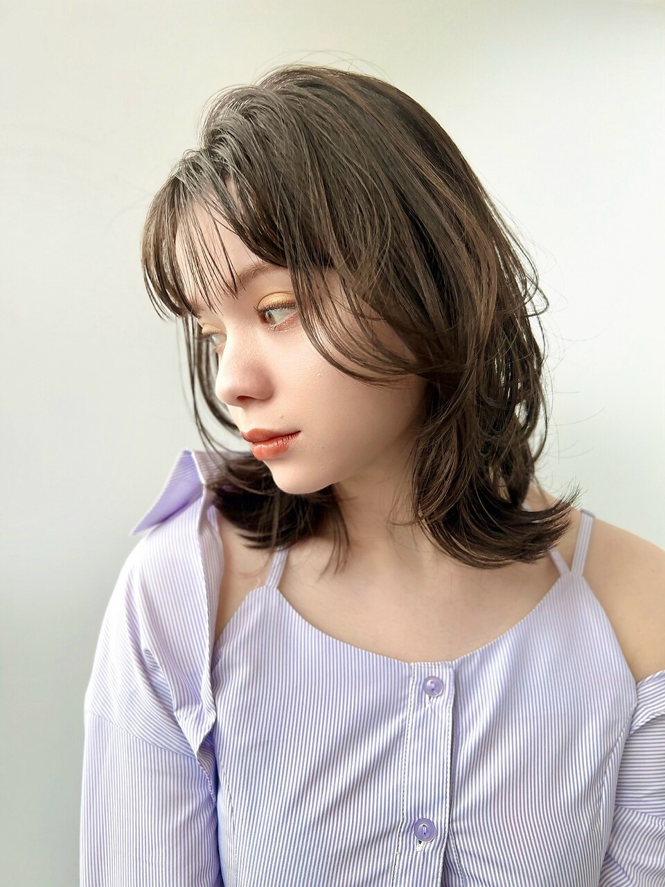 【GARDEN 田中麻由】くびれレイヤーミディアム暗髪ヘア
