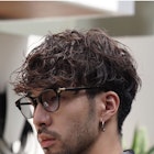 緩めスペインカールラルフカールスパイラルパーマフェード30代