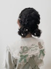 編み込みカチューシャヘアアレンジ