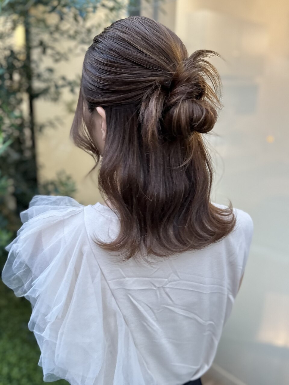 ゆるっとカチモリハーフアップ