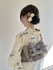 シニヨン×浴衣着付け