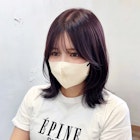 〇くびれヘア ブリーチなし ラベンダーグレージュ 韓国ヘア