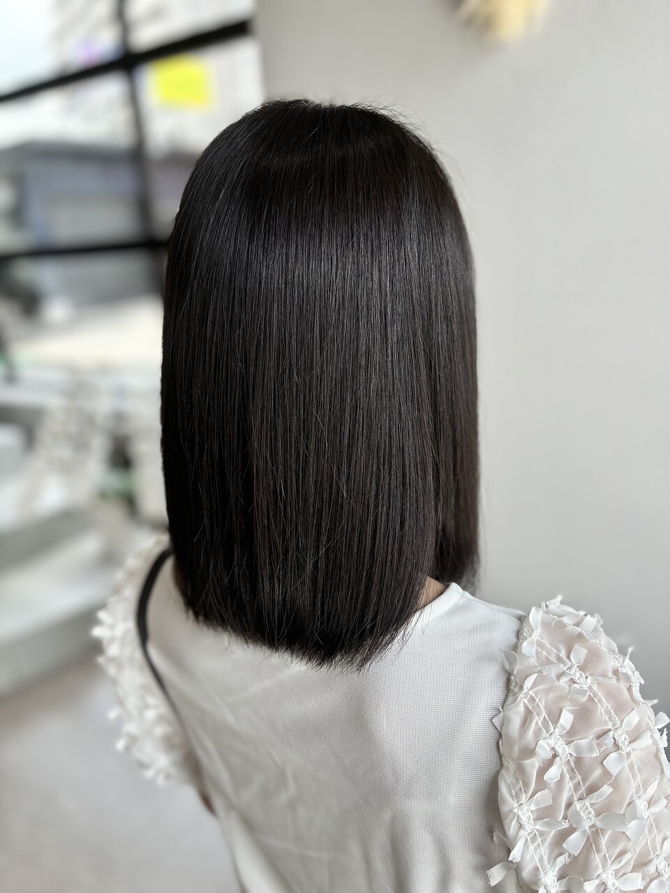 セミロングストレート