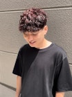 メンズニュアンスパーマスペインカール韓国マッシュ名古屋栄前髪
