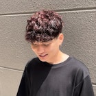 メンズニュアンスパーマスペインカール韓国マッシュ名古屋栄前髪