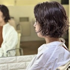 大人ニュアンスパーマ+オーガニックカラー+生コラーゲンTR