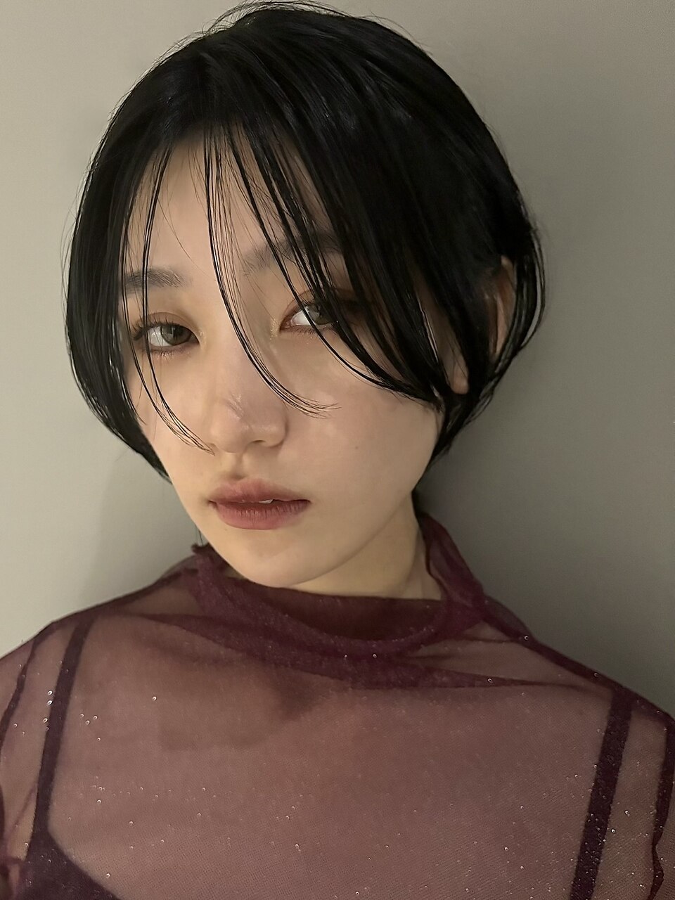 【 ハンサムショートボブ × グレーアッシュ 】浅野美紀
