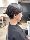 コンパクトマッシュ/マッシュショート/カール/黒髪/銀座