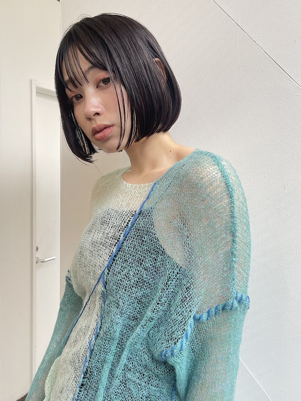 bob　× ラベンダーグレージュカラー