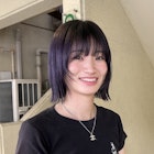 デザインカラー/レイヤーカット/ウェットヘア/オリーブベージュ