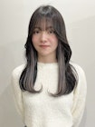 インナーカラーグレージュ ハイトーンカラー 表参道