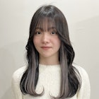 インナーカラーグレージュ ハイトーンカラー 表参道