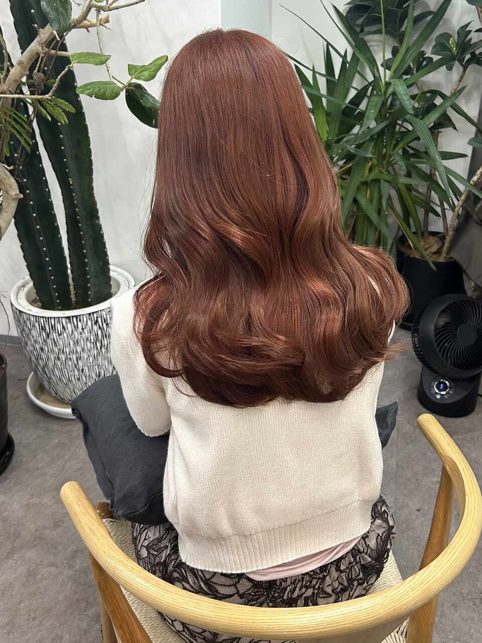 ブリーチなしダブルカラー でつくるレッドブラウンカラー