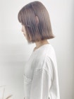 《shii../都甲》#ラテベージュ#透明感カラー#外ハネボブ