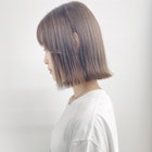 《shii../都甲》#ラテベージュ#透明感カラー#外ハネボブ