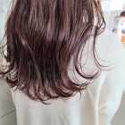 ブリーチなしピンクブラウンカラー