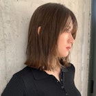 フェイスレイヤーミディアムボブ / ラベンダーベージュ