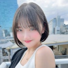 シースルーぱっつん/似合わせカット/前髪/おくれ毛/ショートボブ