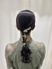 ローポニー/タイト編み下ろし/金箔/鎌倉/結婚式/参列ヘア