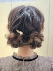 ツインのおだんご☆結婚式にも◎