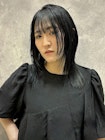 【 艶髪ストレート × ブルーブラック 】浅野美紀