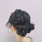 ツインテールアレンジ/お団子/編み込み/可愛い