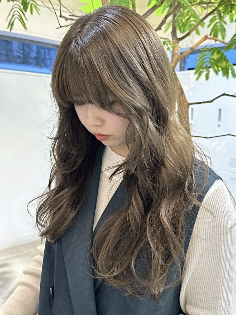 ☆ブリーチなしダブルカラー オリーブ オリーブベージュ