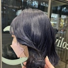 ブラック×ネイビー☆インナーカラー ブリーチ1回〜