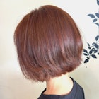 ミニボブ×ピンクブラウン
